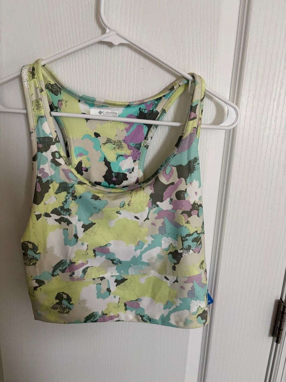 NWT Columbia PFG Open Waters Cropped Tank  Performance Fit Omni-Shade SZ M